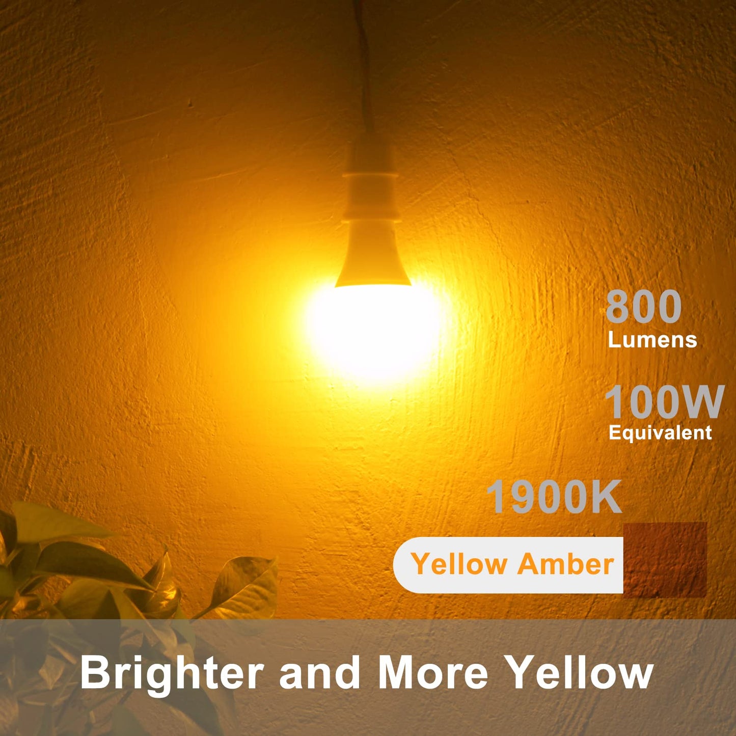 Dusk to Dawn Light Bulbs, Auto On/Off Light Sensing LED Bulbs Outdoor, Vintage Amber, Edison ST19 2-Pack, 6.5W 700LM 60W Equivalent, HQ-H027