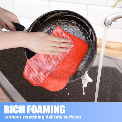 KinHwa Kitchen Washcloths for Dishes Absorbent Microfiber Dish Cloths Quick Dry
