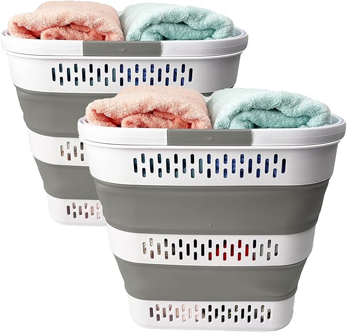 SAMMART 38L Collapsible Laundry Basket