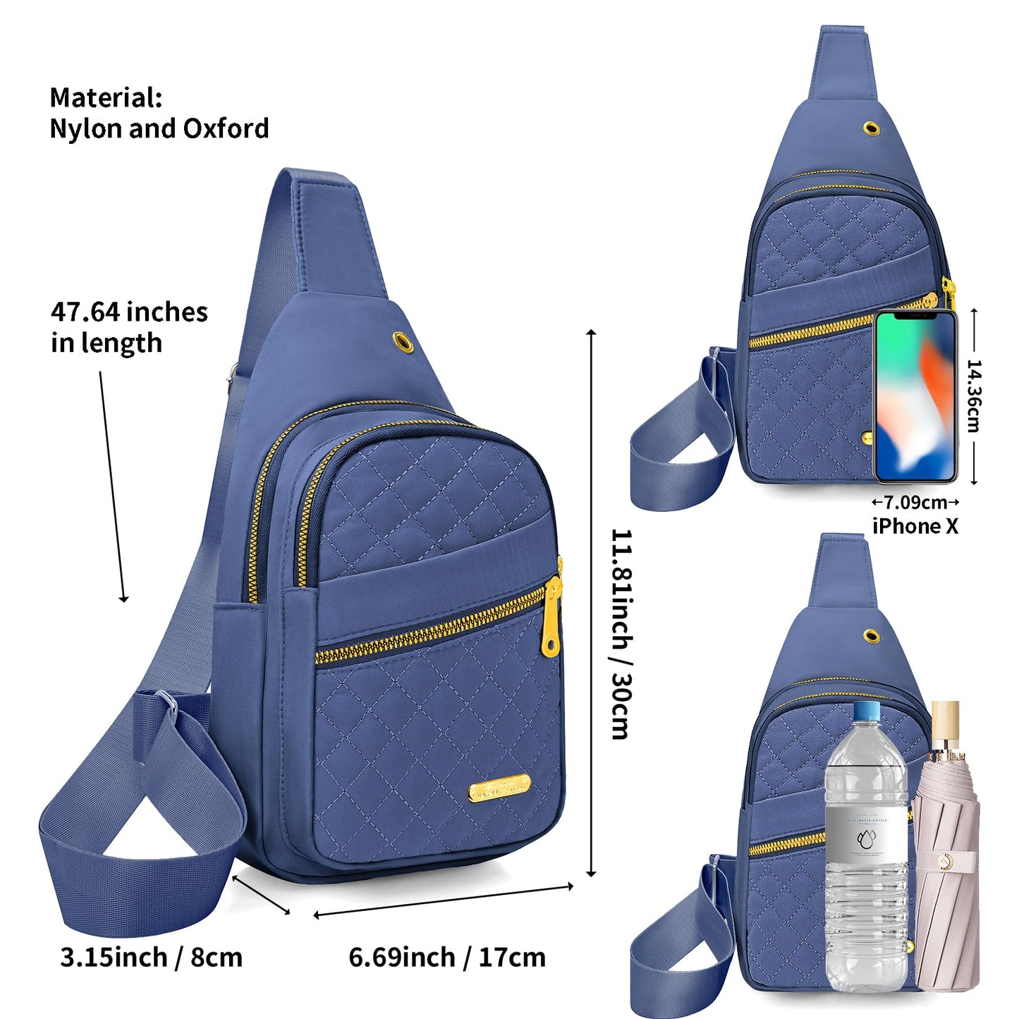 Small Sling Bag For Women Men Casual Crossbody Sling Backpack