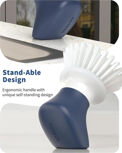 Dish Scrub Brush, Self-Standing Palm Brush