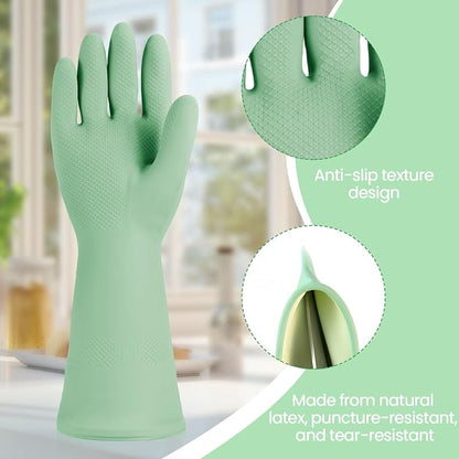 Jsocoah Cleaning Gloves for Dishwashing, 4/5 Pairs Reusable Kitchen Gloves for Wash, Household Cleaning Glove for Dishes Pet