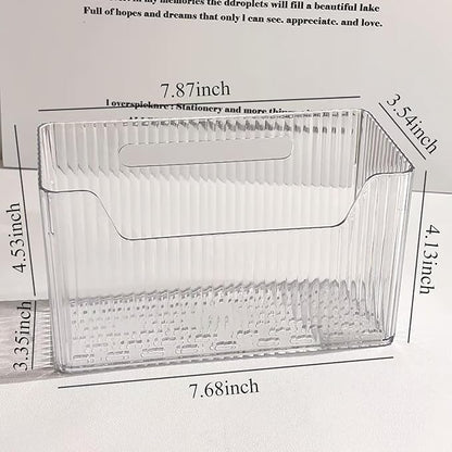 Acrylic Wall Mounted Storage Racks, Transparent Plastic Makeup Box Stackable