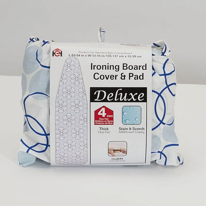 Household Essentials Deluxe Ironing Board Cover, Magic Rings