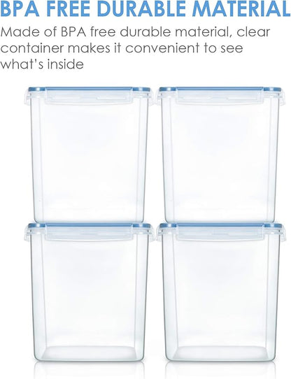 Vtopmart Food Storage Containers 2.5L / 84.5oz, 4 Pieces BPA Free Plastic