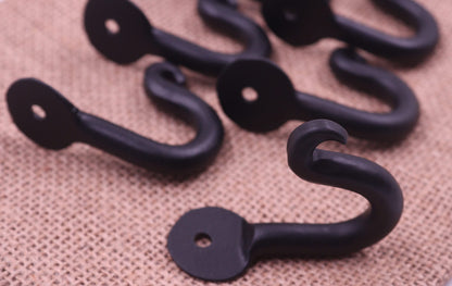 The Metal Magician Pack of 20 Large Penny Single Robe Hook 2 Inch Iron Blacksmith Key Holder Towel, Handbags, Hat Hanging Perfect for Bathroom, Kitchen, Living Room