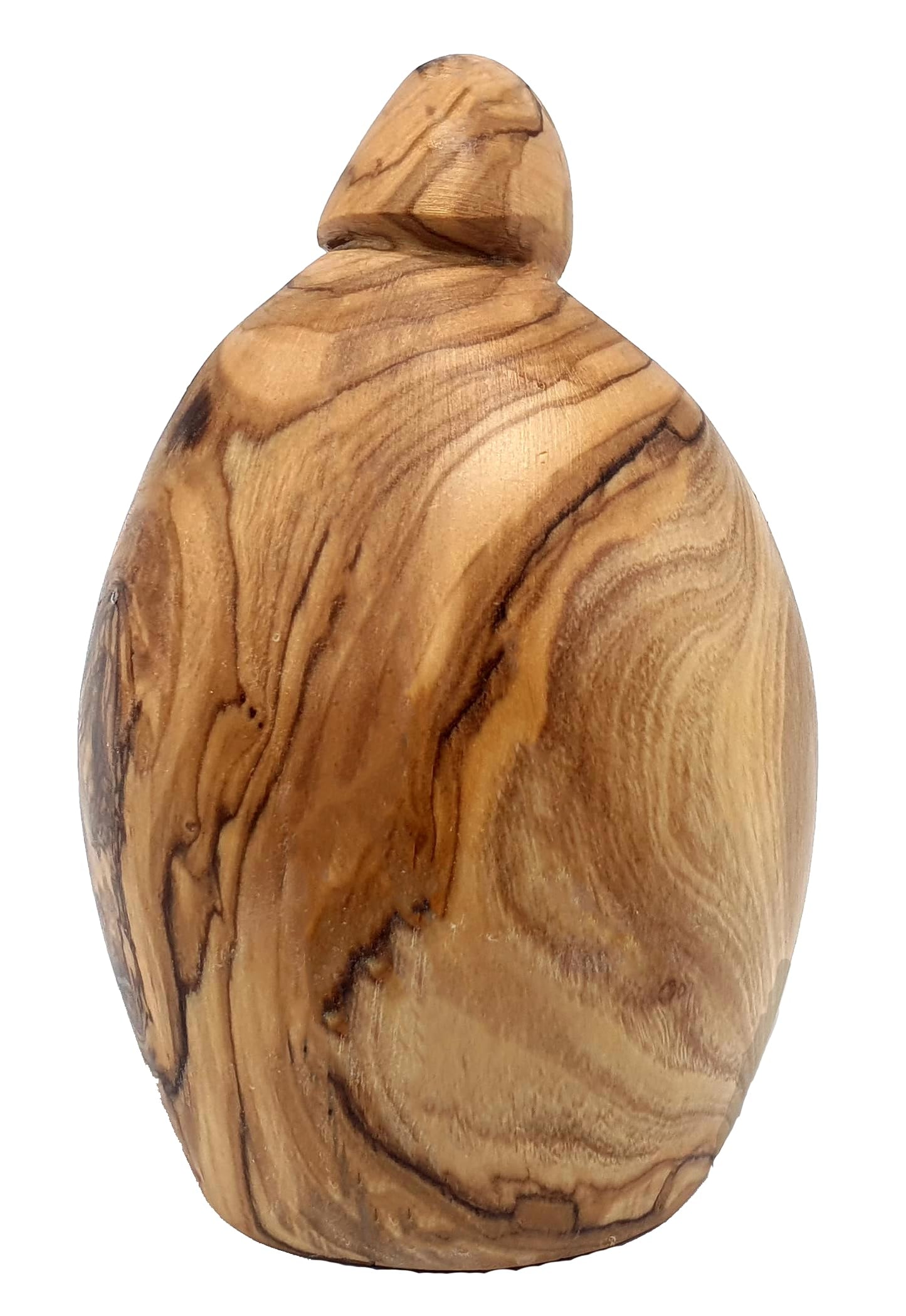 Zuluf Hand-Carved Olive Wood Holy Family Statue – Mary, Joseph & Baby Jesus Nativity Scene for Christmas Decor – Catholic Wooden Figurine 4.3" for Home or Church Display – HOF001