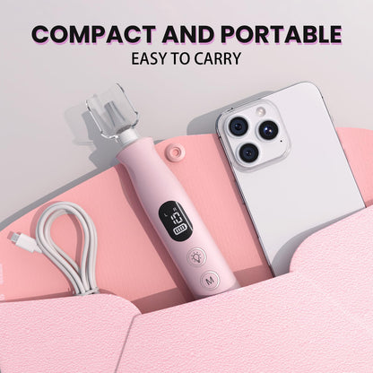 Electric Nail Drill, Cordless 2000 mAh Rechargeable Portable Nail File 12 in 1 Kit for Thick Toenails, 10 Speeds Nail Dril Machine Professional Manicure Pedicure for Hand Natural Nails Care (White)