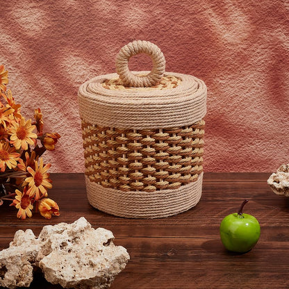 FREEBLOSS Macrame Basket Kit DIY Macrame Kit for Beginners Video Tutorials Basket Weaving Craft Adults Macrame Craft Kit for Gift
