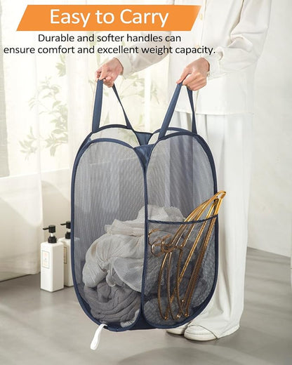 2 Pack Durable Collapsible Laundry Baskets