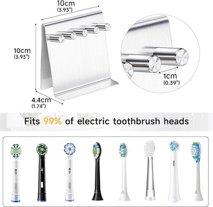 Electric Toothbrush Head Holder Adhesive or Tabletop, Tooth Brush Holder