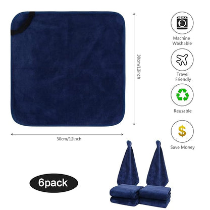 SINLAND Microfiber Facial Cloths Fast Drying Washcloth 12inch x 12inch