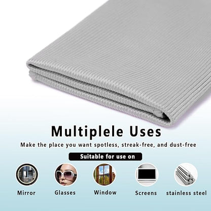 6 Pack Glass Cleaning Cloth Microfiber Cleaning Cloth
