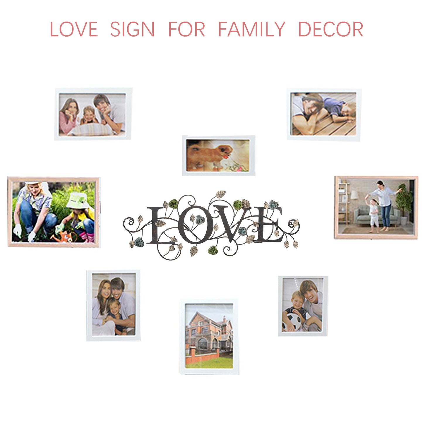 28.75" W Love Signs for Home Decor, Metal wall decor (Love Style)