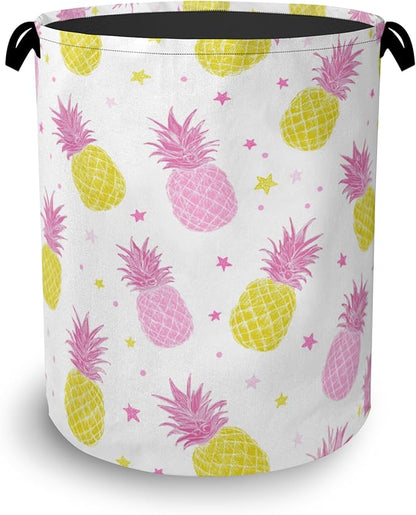 Pineapple Tropical Laundry Hamper, Dirty Clothes Laundry Basket