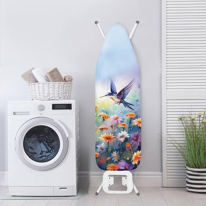 Floral Bird Ironing Board Pad, Extra Thick Heavy Duty Padded