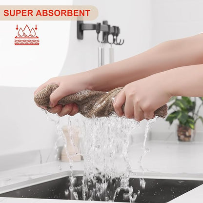 Kitinjoy 100% Cotton Waffle Weave Kitchen Hand Towels