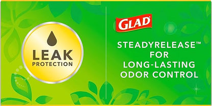 Glad ForceFlex Tall Kitchen Drawstring Trash Bags, 13 Gal, Gain Original