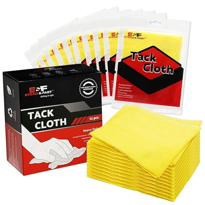 S&F STEAD & FAST Tack Cloth, Heavy Duty High Density 28×24 Mesh, Tack Cloths