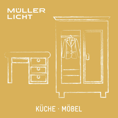 Müller-Licht 400136 LED Battery Pressure Light Set of 3 Including Adhesive Pad and 3 AAA Batteries 0.5 Watt Plastic Silver 6.8 x 6.8 x 2.5 cm