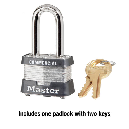 Master Lock 3KALF Outdoor Padlock with Key, 1 Pack