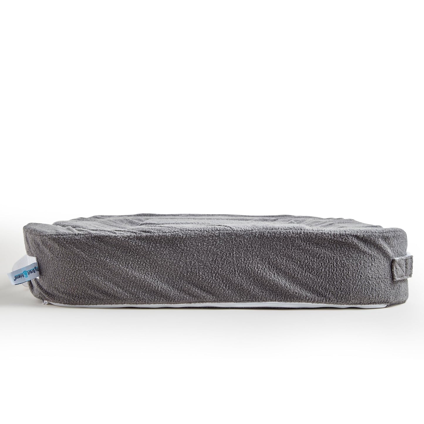 My Brest Friend Twin Nursing Pillow - Enhanced Comfort with Slipcover - Ultimate Ergonomic Support for Breastfeeding- Adjustable Strap and Silent Release Buckle with Handy Side Pocket, Evening Grey