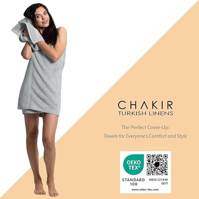 Chakir Turkish Linens, 100% Cotton Premium Quality Turkish Bath Sheets