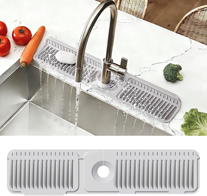 24 Inch Upgraded Draining Mat Folding faucet Mat