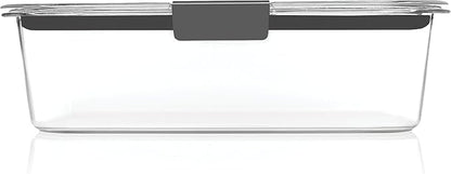Rubbermaid Brilliance Large Food Storage Container, 9.6 Cup, Leak-Proof