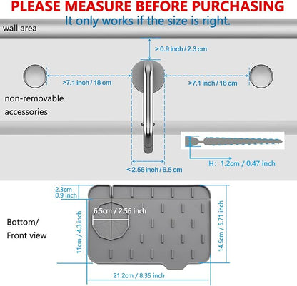 2 Pieces Kitchen Sink Splash Guard 8.3" Mini Sink Faucet Mat Faucet Handle Drip