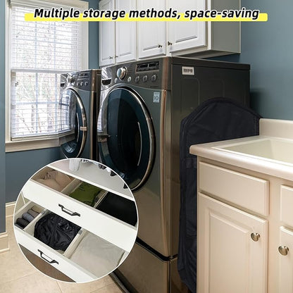 Collapsible Laundry Basket, 90L Foldable Pop-up Laundry Hamper