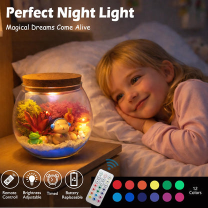 Capybara Gifts for Girls & Boys – DIY Glow Jar Toy with LED – Cute Capybara Night Light Arts and Crafts for Kids Ages 4 5 6 7 8-12 Year Old – Great Room Decor, Birthday Decorations & Easter Gifts