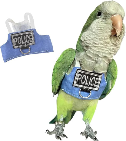 Bird Flight Harness Vest, Parrot Flight Suit with Leash, Bird Flying Clothes with Rope and Handle for Outdoor Activities (Without Leash,Cockatiel) (Without, 2XL)