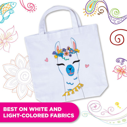 Tulip Permanent Fabric Markers Rainbow 20 Pack - Fine Tip, Minimal Bleed & Fast Drying - Premium Quality for T-shirts, Clothes, Shoes, Bags & Other Fabric Materials