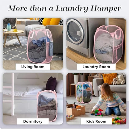Handy Laundry Collapsible Mesh Pop Up Hamper