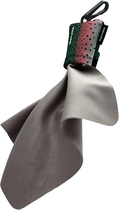 SPUDZ Ultra Microfiber Lens Cleaner – Closable Pouch, Washable –