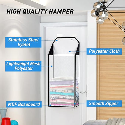 MaxGear Hanging Laundry Hamper, Over the Door Hamper