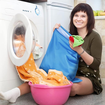Shappy 2 Pcs Large Travel Laundry Bag Washable Waterproof Wet Dry Large Dirty