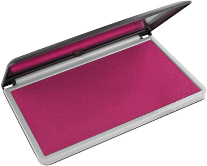 MaxMark Large Premium Magenta Purple Ink Stamp Pad - 3.5" x 6.25" - Quality Felt Pad