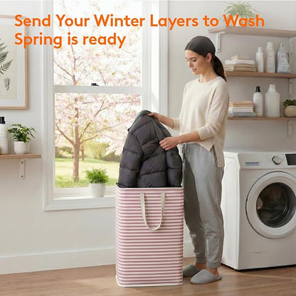 Lifewit 2 Pack Laundry Hamper Large Collapsible Laundry Baskets, Freestanding