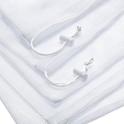 Frienda 6 Pieces Mesh Stuff Sack, 11 x 15 Inch Durable Nylon Drawstring Laundry