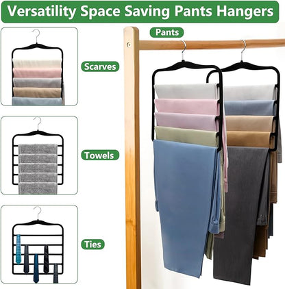 Pants Hangers Space Saving, 5P Scarf Hangers