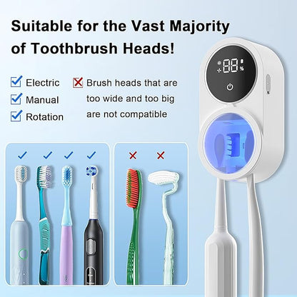 Toothbrush Holder and Cleaner Razor Holder/Dryer Light Cleaning and Air Drying