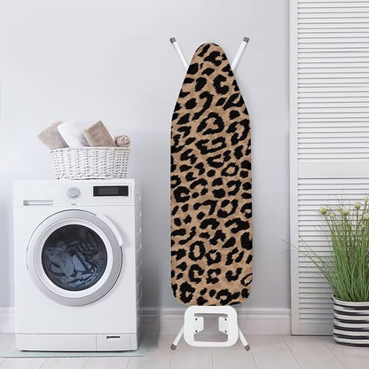 Brown Leopard Print Ironing Board Cover and Pad Soft Cover