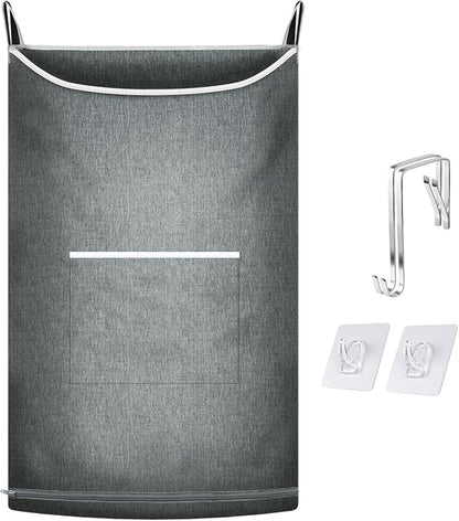 XL Hanging Laundry Hamper, Over the Door Laundry Hamper and Baskets, Wide