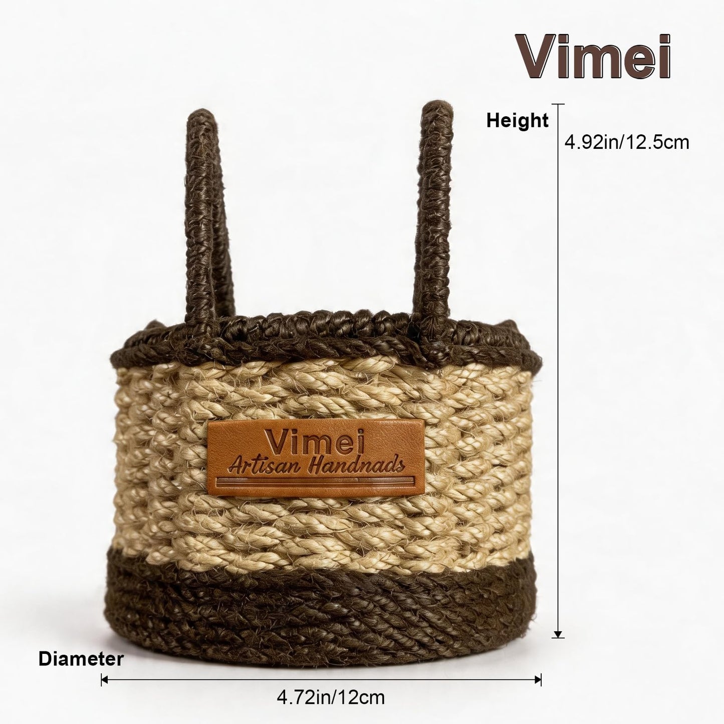 Vimei Handwoven Hemp Rope Phone Stand, Boho Desktop Holder