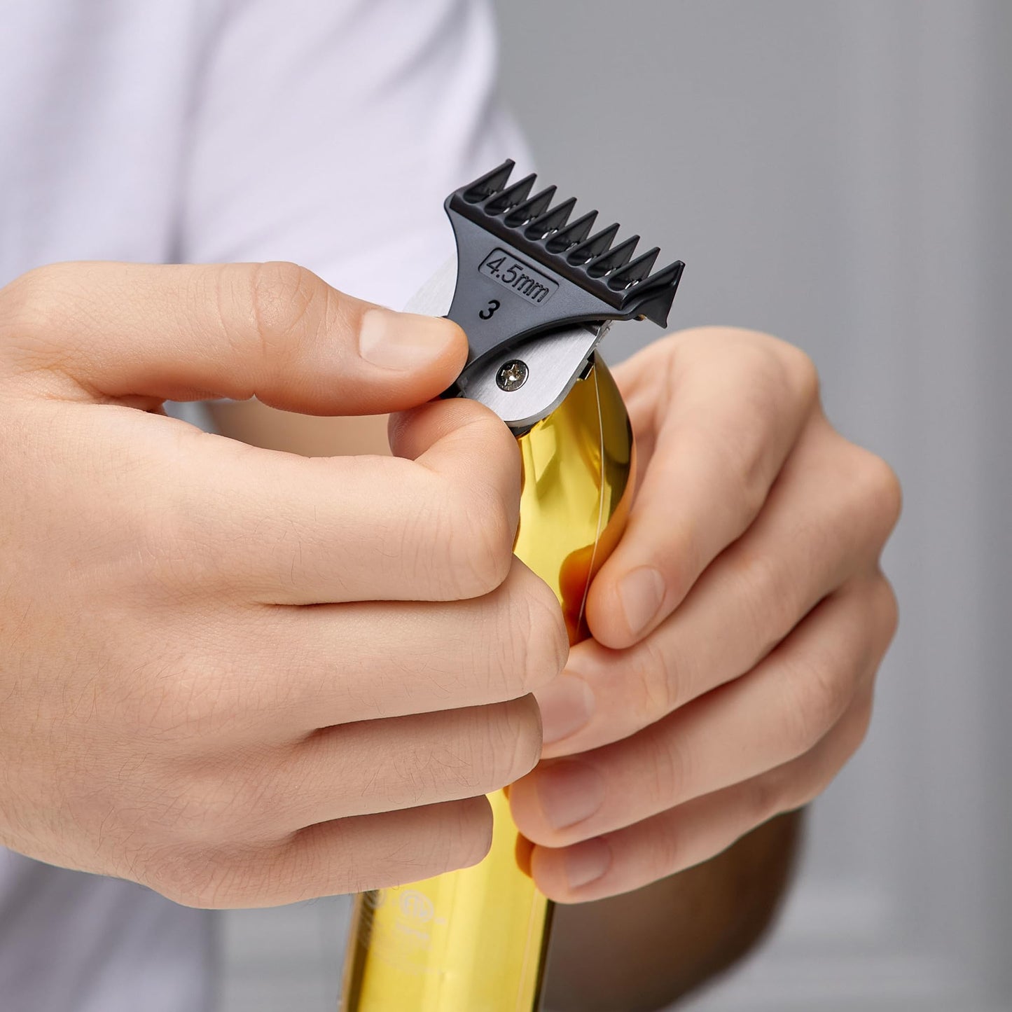 KISS Precision Blade Cordless Trimmer with Stainless Steel T-Blade, Powerful High-Torque, High-Speed Motor, 3 Blade Guard Attachments & Blade Cover, USB Cable & Long-Lasting Lithium Ion Battery