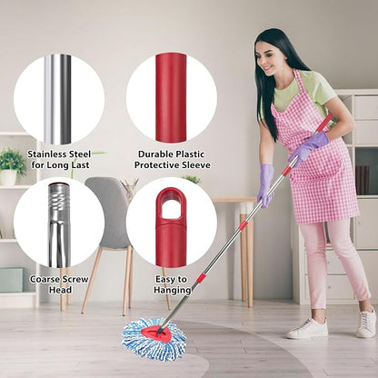 Spin Mop Replacement Set for O-Ceda 2-Tank System, Includes 2 Mop Head