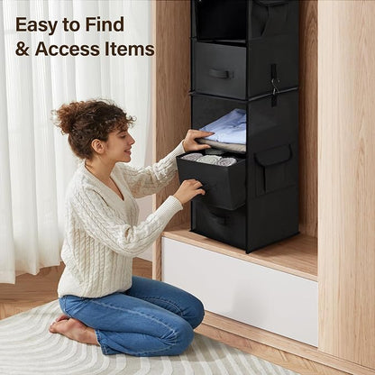 Pipishell 6-Shelf Hanging Closet Organizer