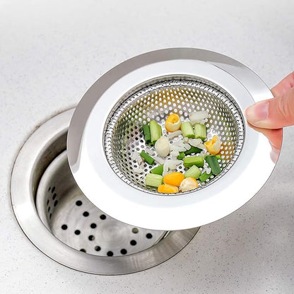 Kingrol 6-Piece Kitchen Sink Strainer Set, 4.5" Stainless Steel Sink Food